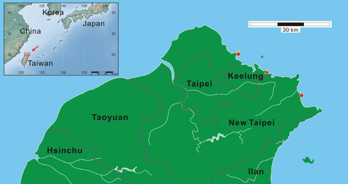 northern Taiwan zemljevid