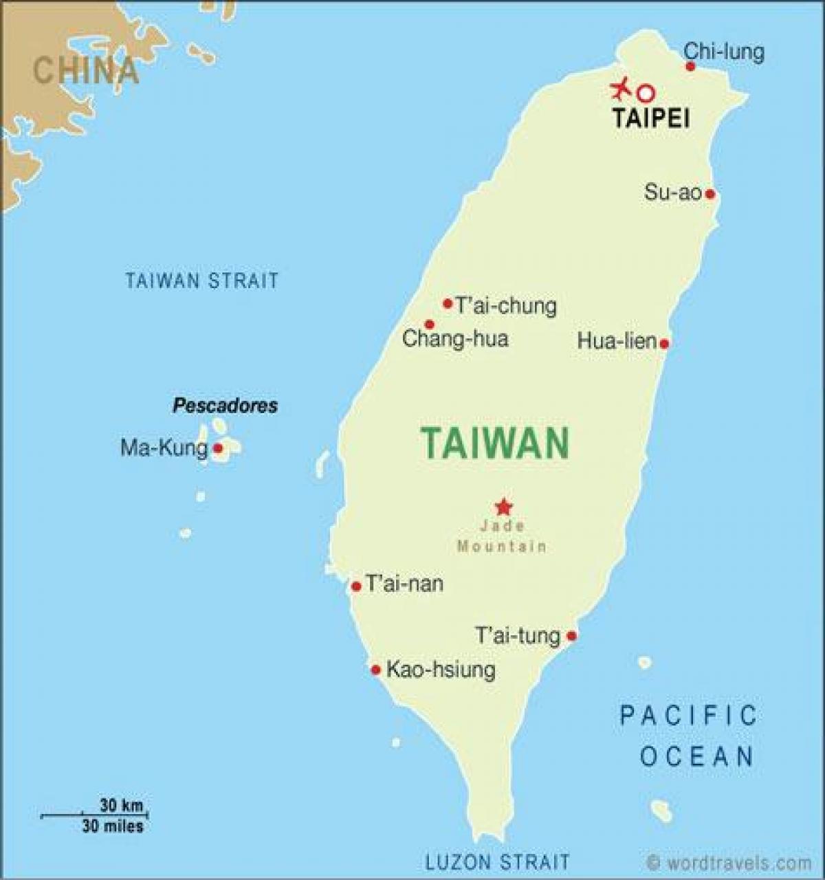 Tajvan taoyuan mednarodno letališče zemljevid