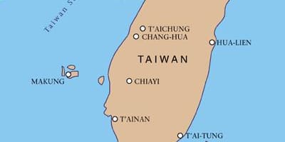 Taiwan international airport zemljevid