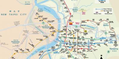 Metro zemljevid Tajvan