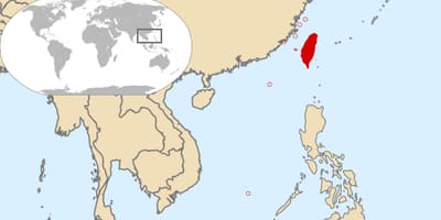 Taiwan država, v svetu zemljevid